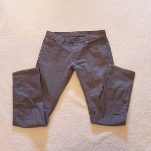 Gray Casual Dress Pants